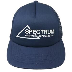 Xpres Caps Trucker Hat Blue One Size Spectrum Sciences & Software Mesh Snapback